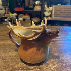 Vintage Royal Bayreuth porcelain elk creamer